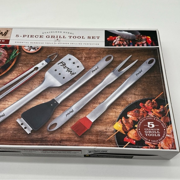 Parini 5-Piece Grill Tool Set - Picture 3 of 7